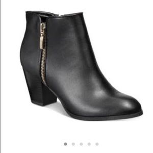 Style & Co black ankle booties
